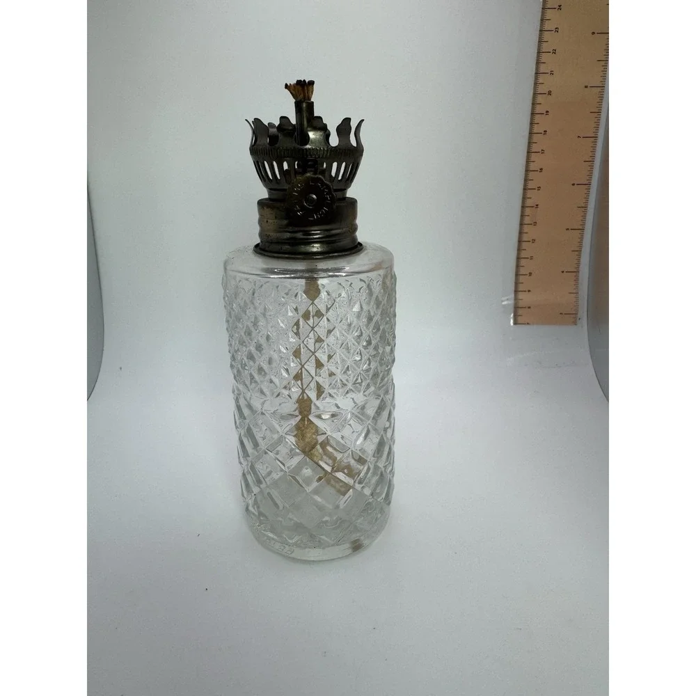 Vtg 1985 Austrian Lamplight Farms Crystal Glass Oil Lamps 6